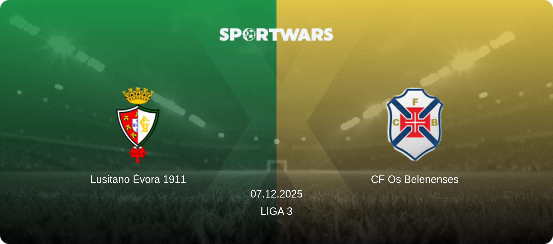 Lusitano Évora 1911 — CF Os Belenenses, 07.12.2025 — Liga 3 (match preview)