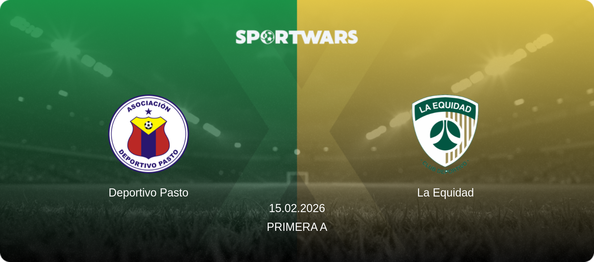 Deportivo Pasto — La Equidad, 15.02.2026 — Primera A (match preview)