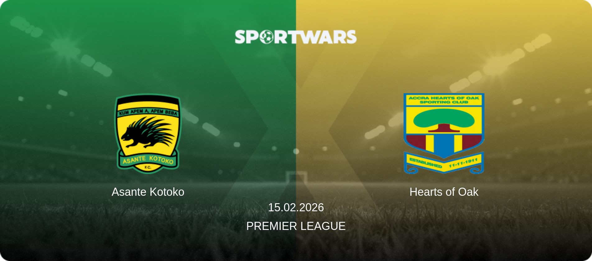 Asante Kotoko — Hearts of Oak, 15.02.2026 — Premier League (match preview)