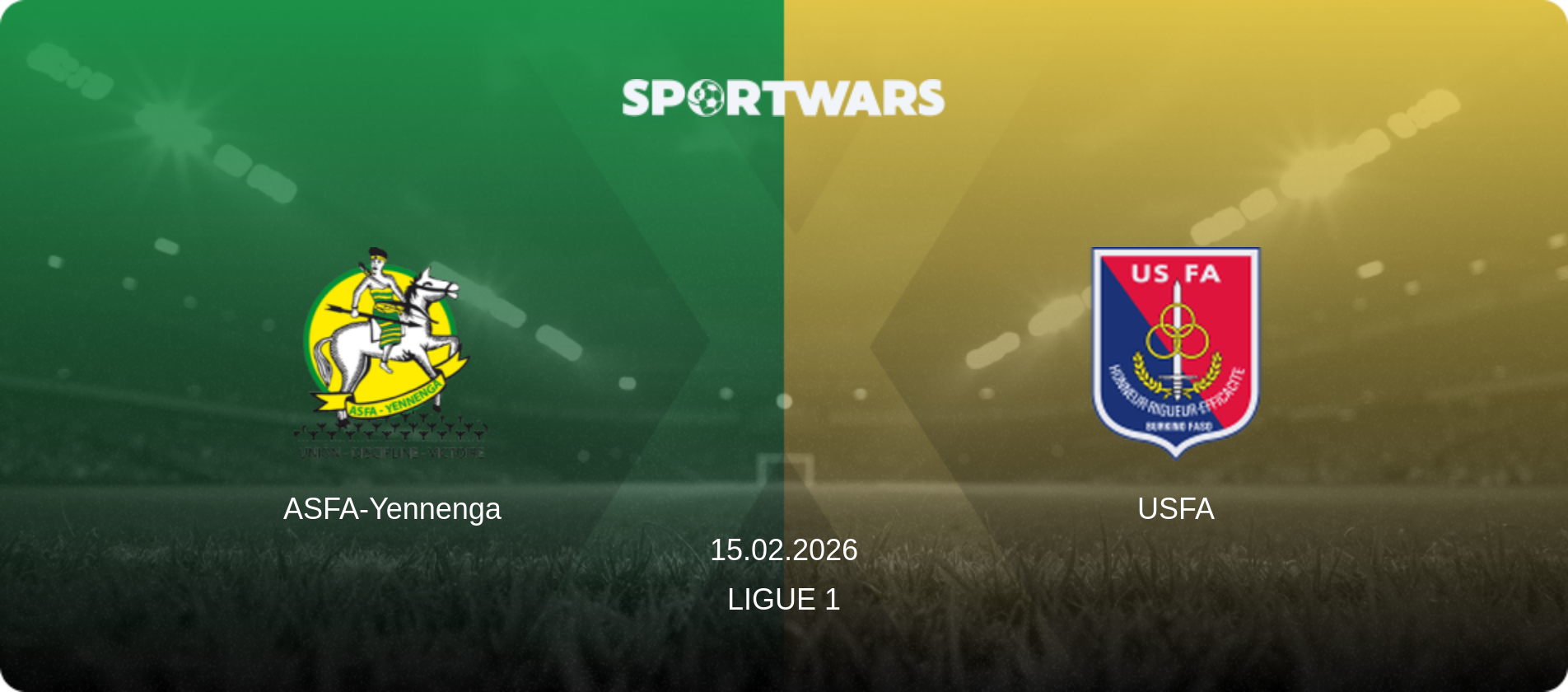 ASFA-Yennenga — USFA, 15.02.2026 — Ligue 1 (match preview)