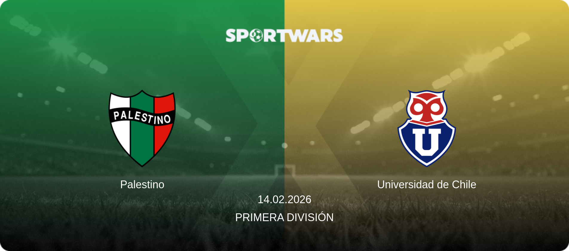 Palestino — Universidad de Chile, 14.02.2026 — Primera División (match preview)