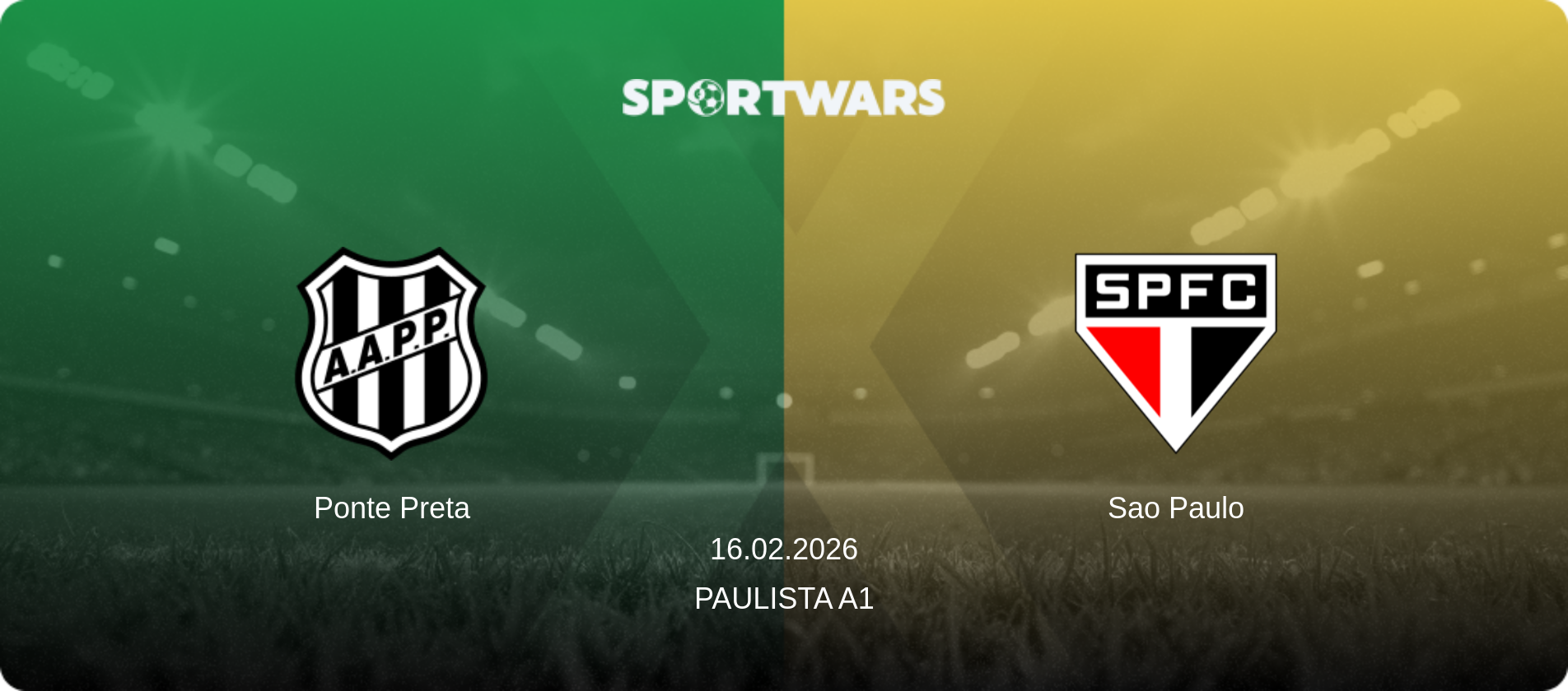 Ponte Preta — Sao Paulo, 16.02.2026 — Paulista A1 (match preview)