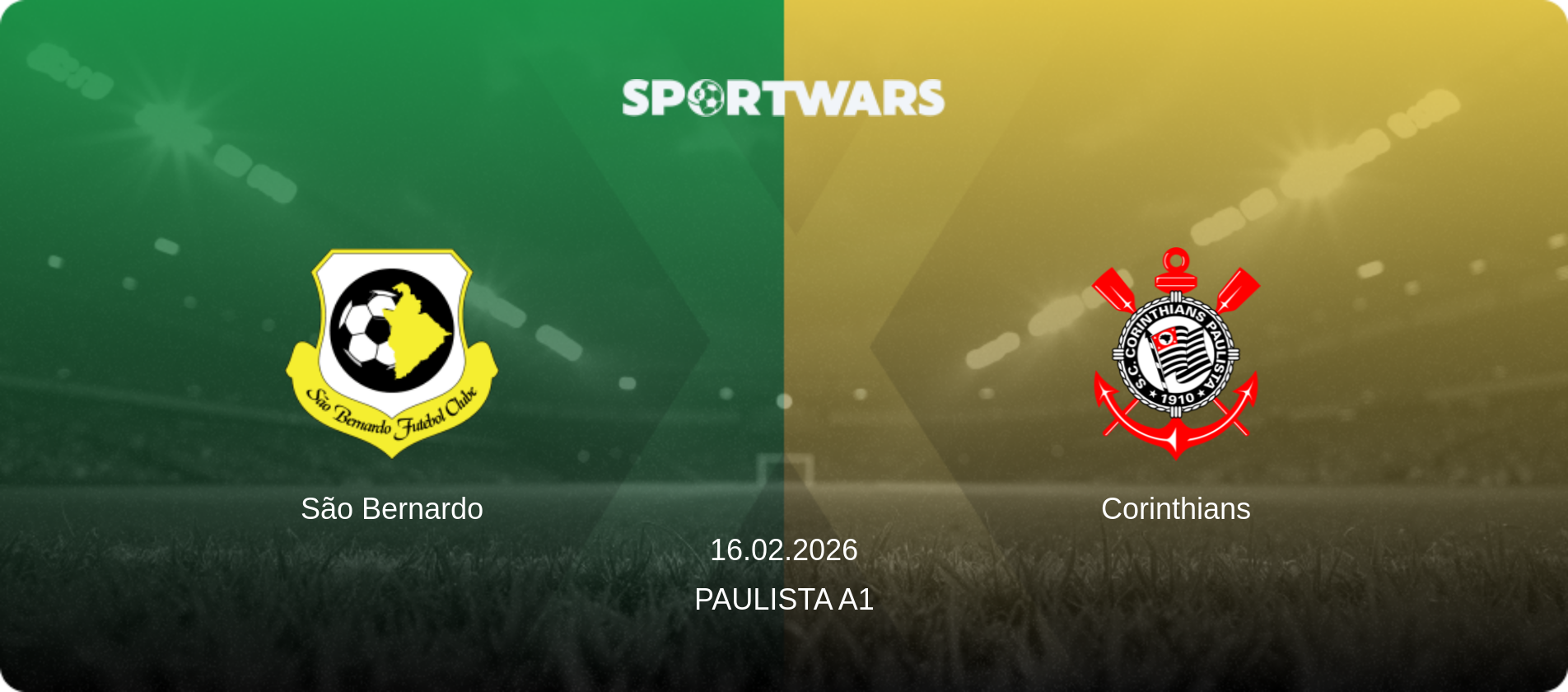 São Bernardo — Corinthians, 16.02.2026 — Paulista A1 (match preview)