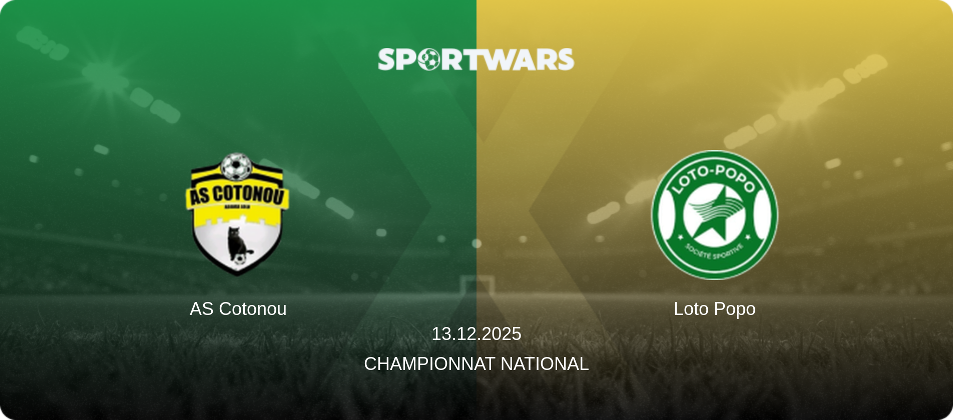 AS Cotonou — Loto Popo, 13.12.2025 — Championnat National (match preview)