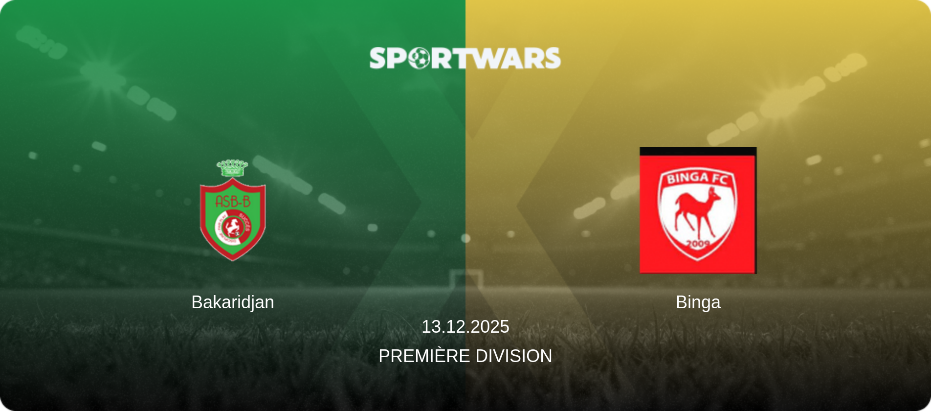 Bakaridjan — Binga, 13.12.2025 — Première Division (match preview)