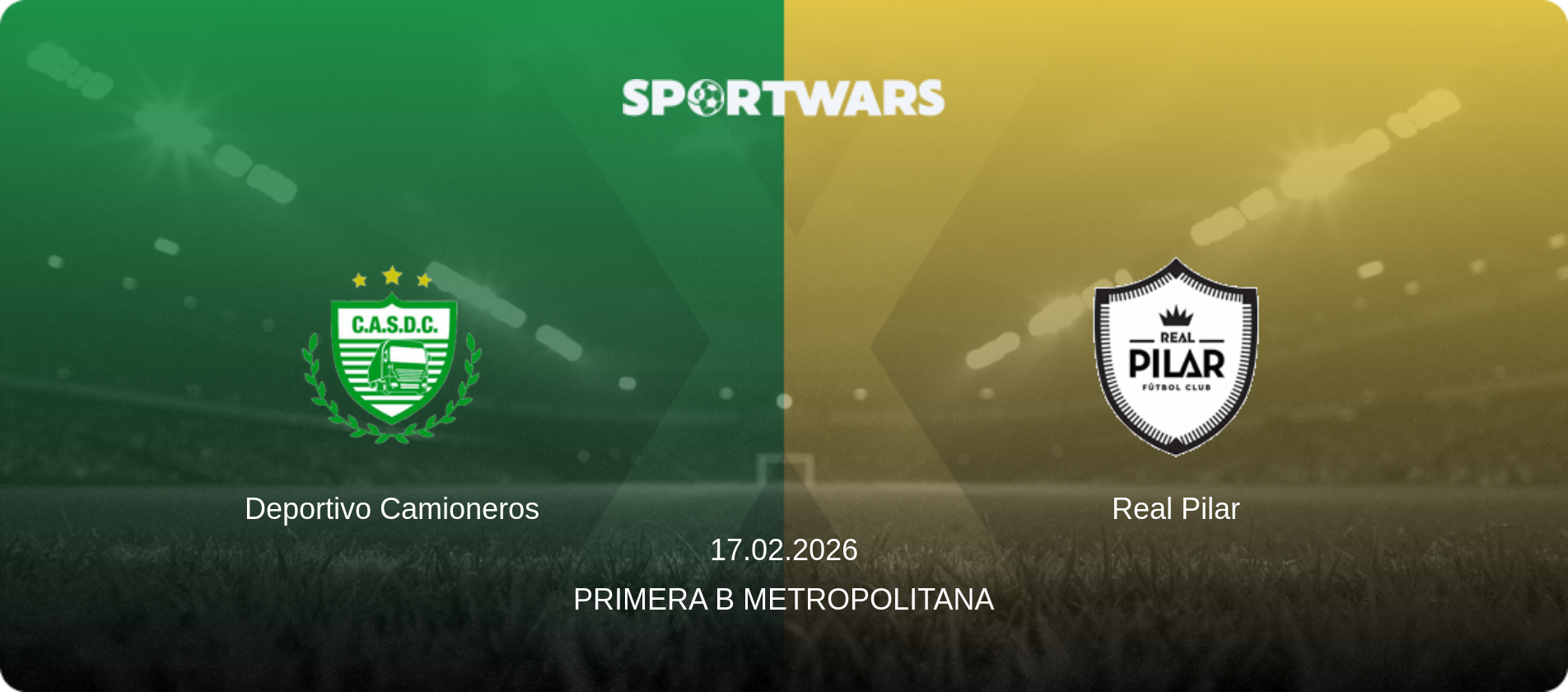 Deportivo Camioneros — Real Pilar, 17.02.2026 — Primera B Metropolitana (match preview)
