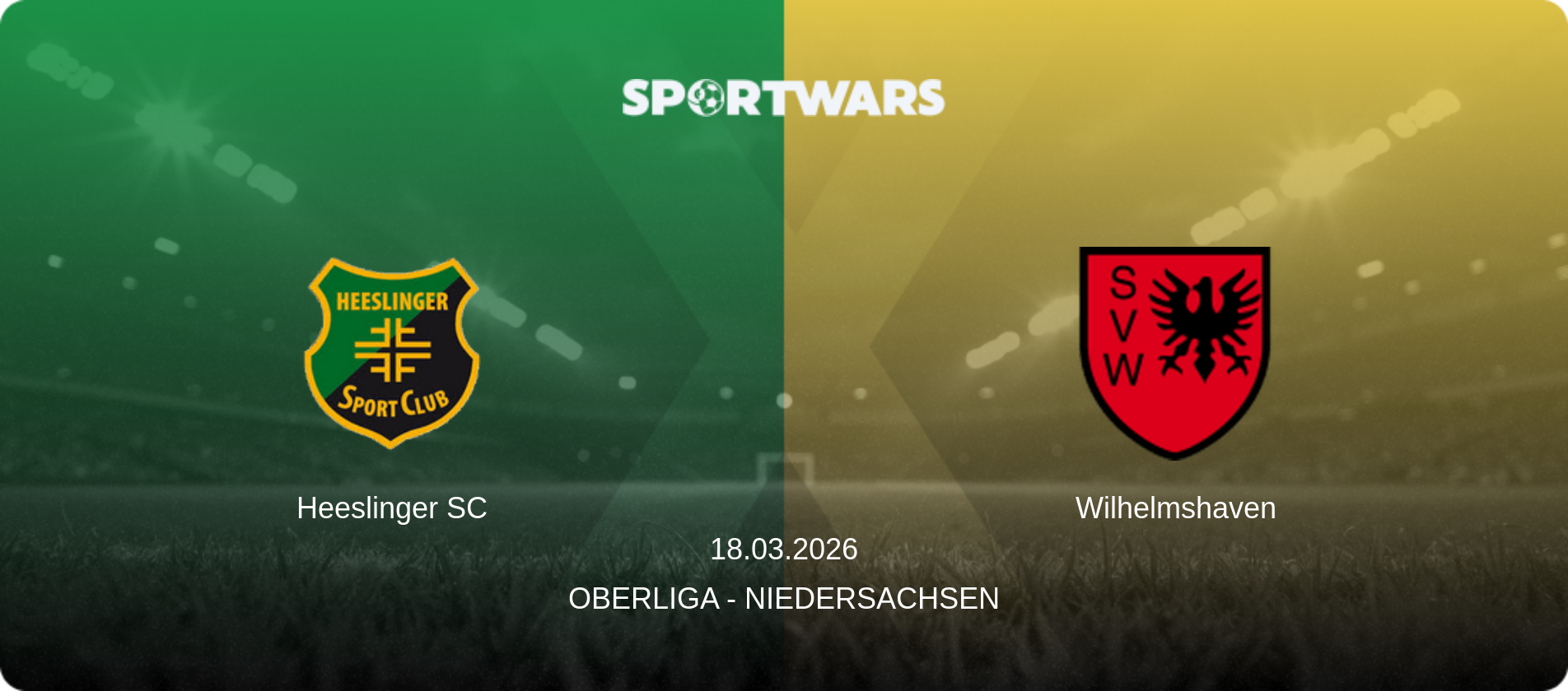 Heeslinger SC — Wilhelmshaven, 18.03.2026 — Oberliga - Niedersachsen (match preview)