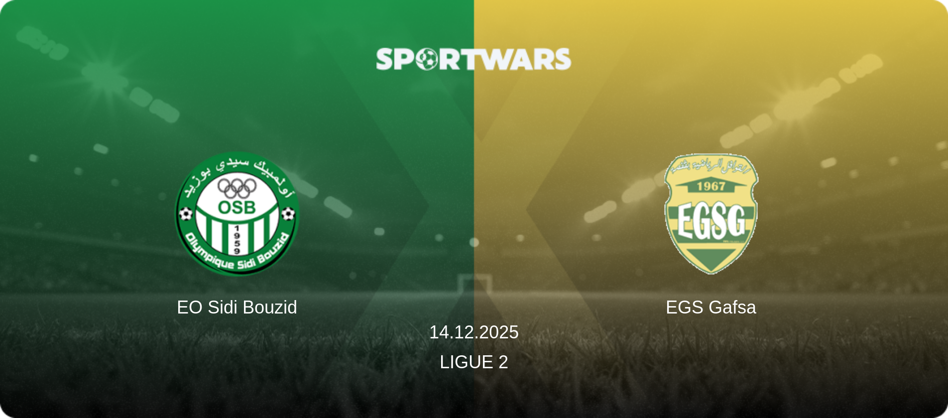 EO Sidi Bouzid — EGS Gafsa, 14.12.2025 — Ligue 2 (match preview)