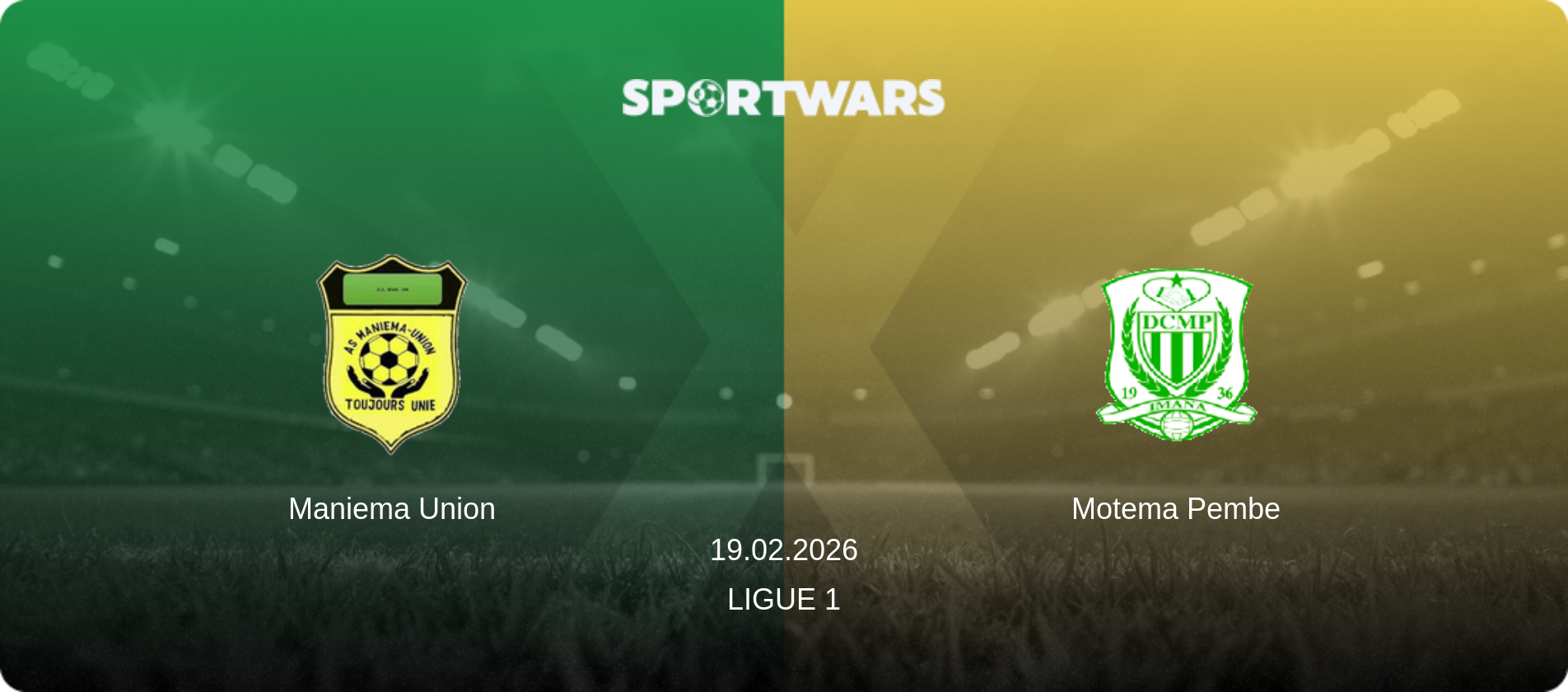 Maniema Union — Motema Pembe, 19.02.2026 — Ligue 1 (match preview)