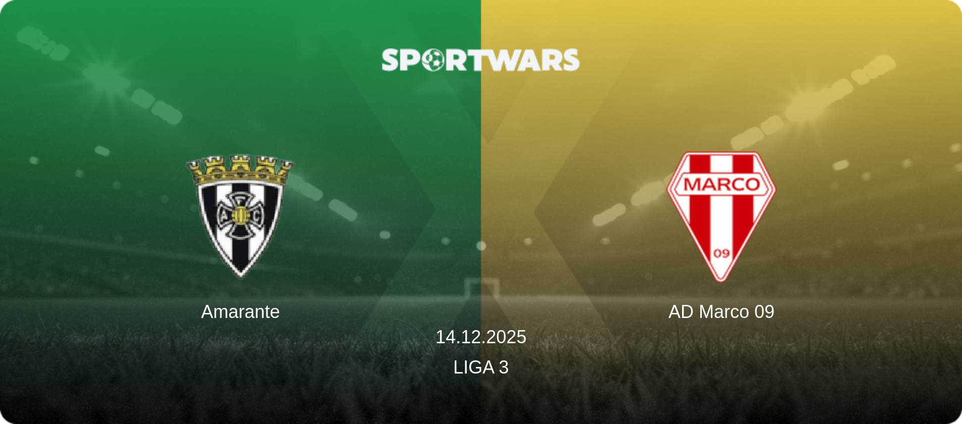 Amarante — AD Marco 09, 14.12.2025 — Liga 3 (match preview)