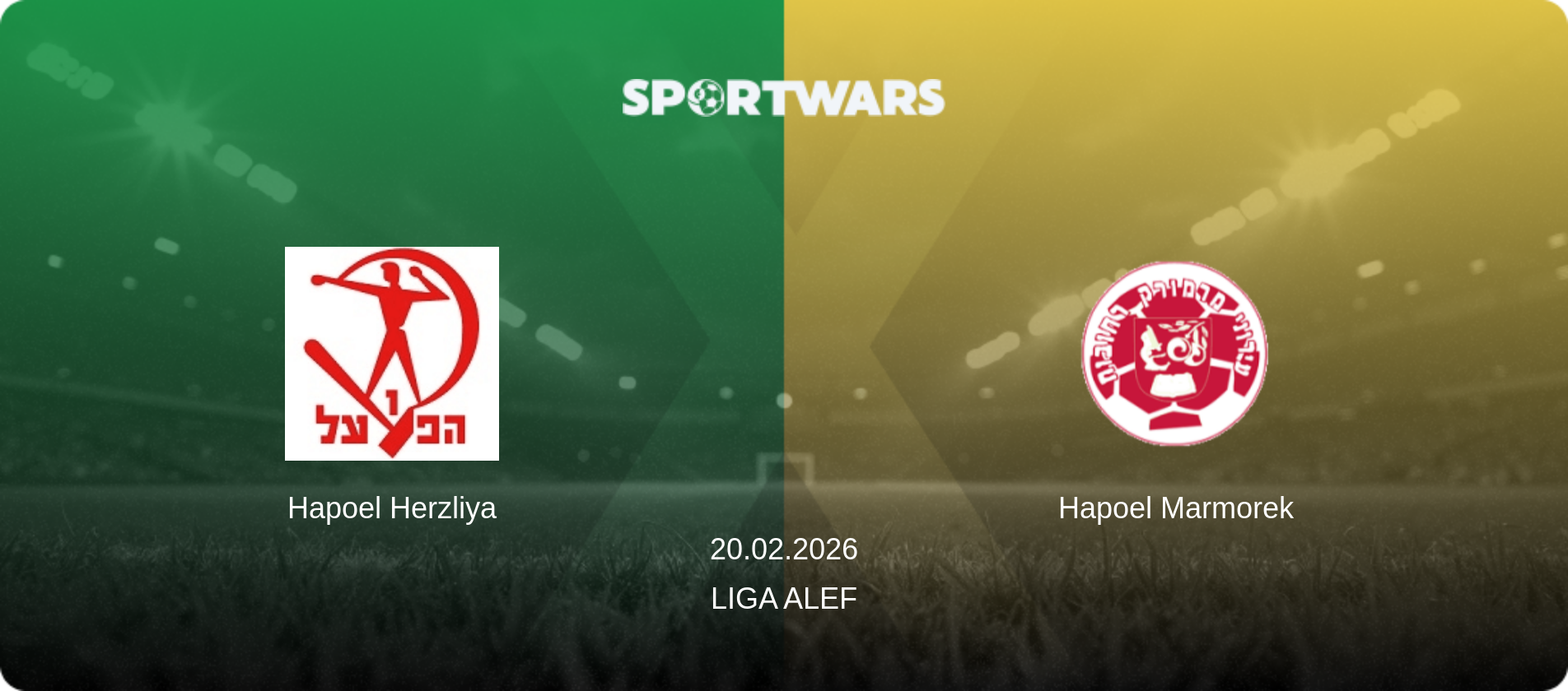 Hapoel Herzliya — Hapoel Marmorek, 20.02.2026 — Liga Alef (match preview)