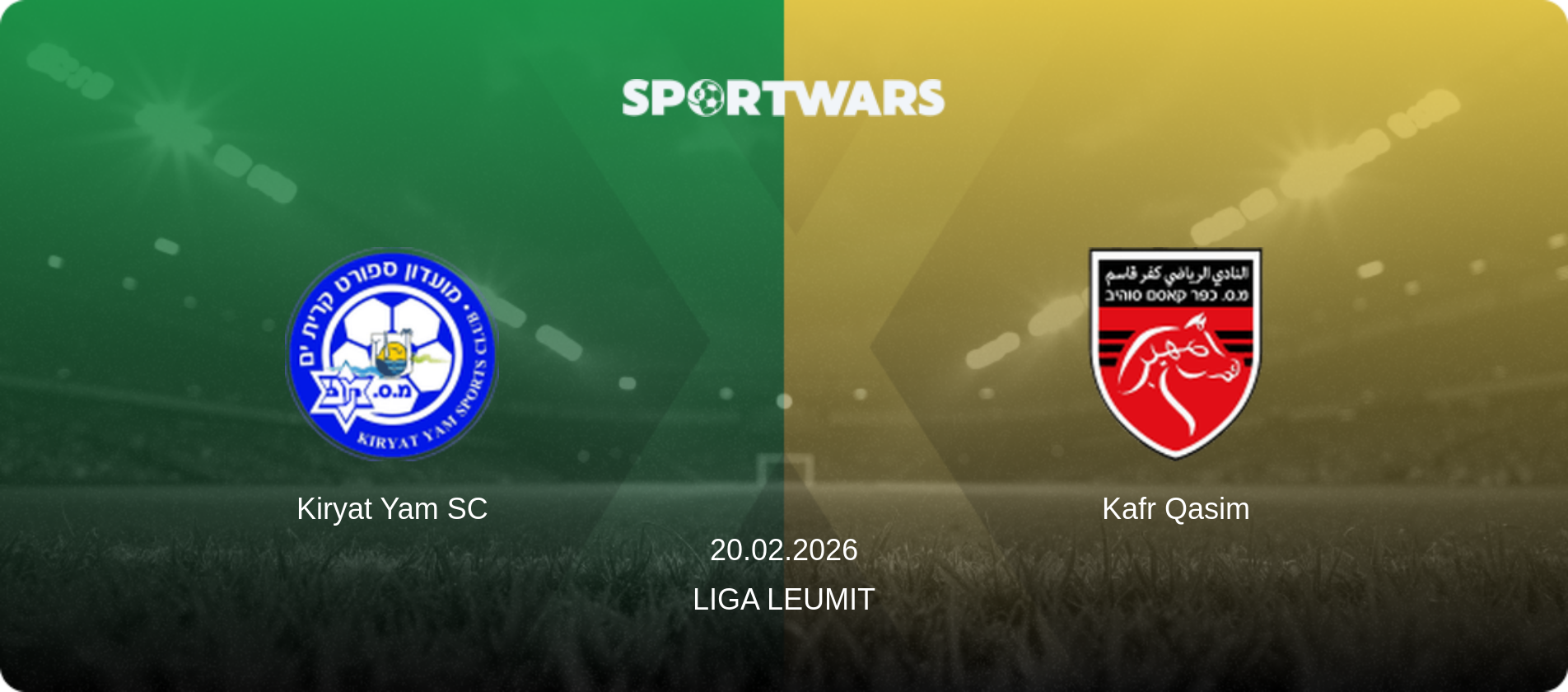 Kiryat Yam SC — Kafr Qasim, 20.02.2026 — Liga Leumit (match preview)