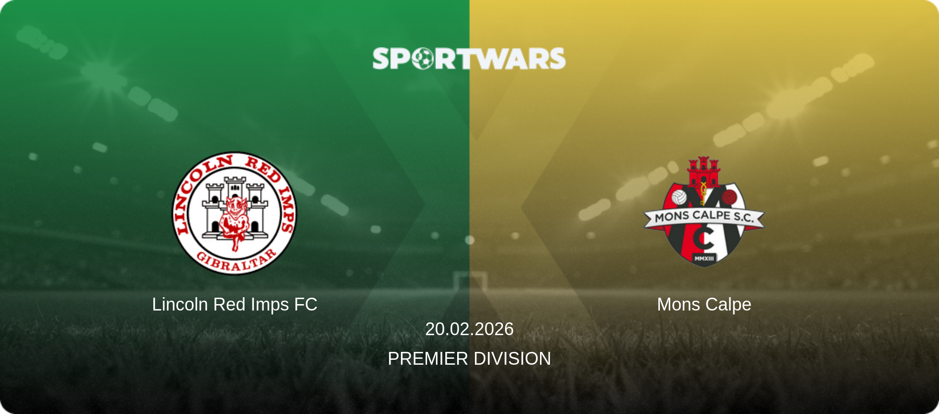 Lincoln Red Imps FC — Mons Calpe, 20.02.2026 — Premier Division (match preview)