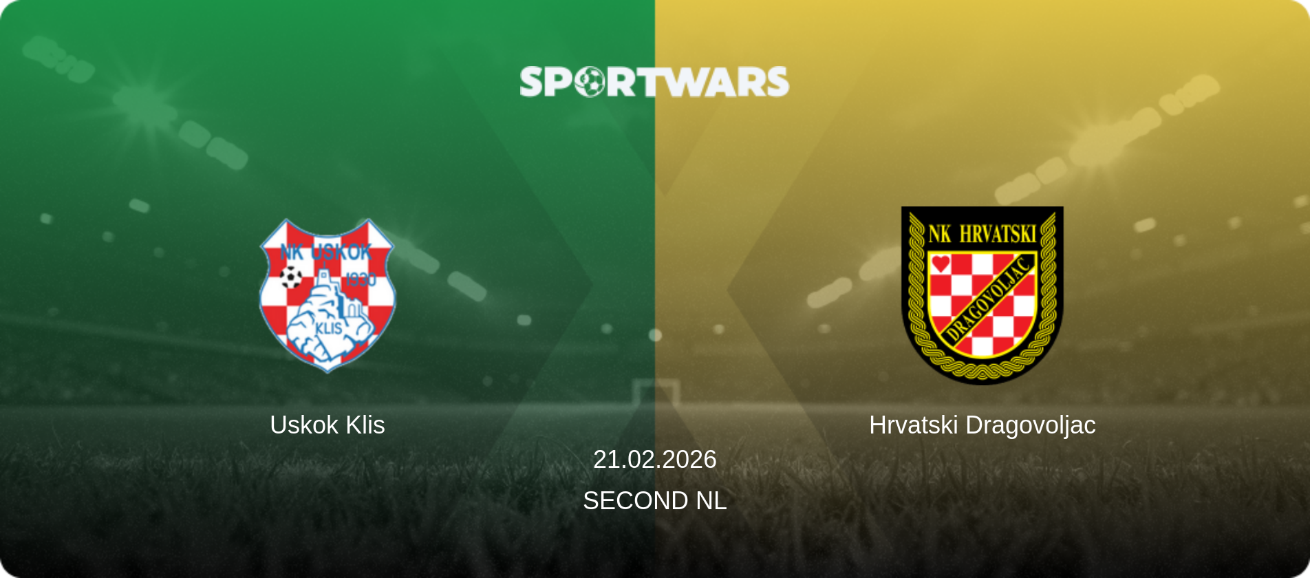 Uskok Klis — Hrvatski Dragovoljac, 21.02.2026 — Second NL (match preview)