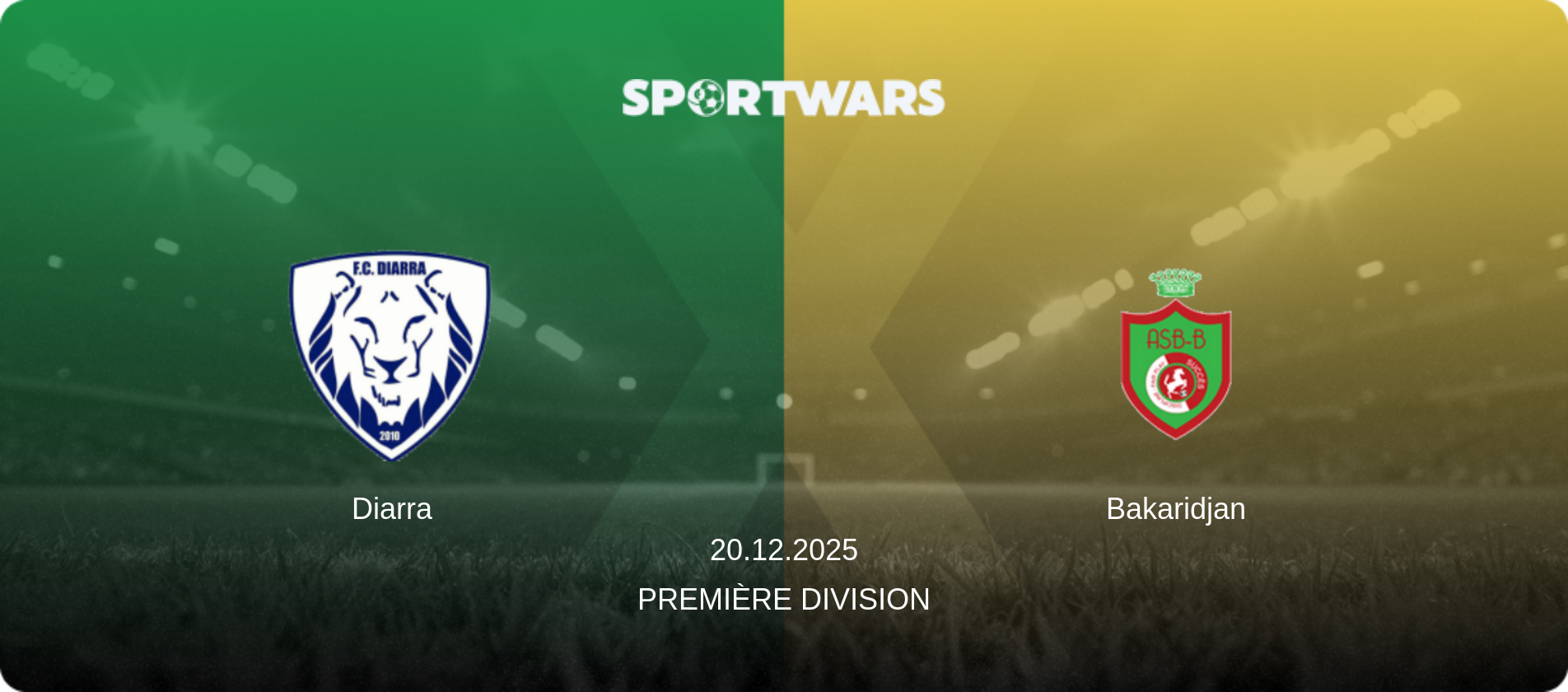 Diarra — Bakaridjan, 20.12.2025 — Première Division (match preview)