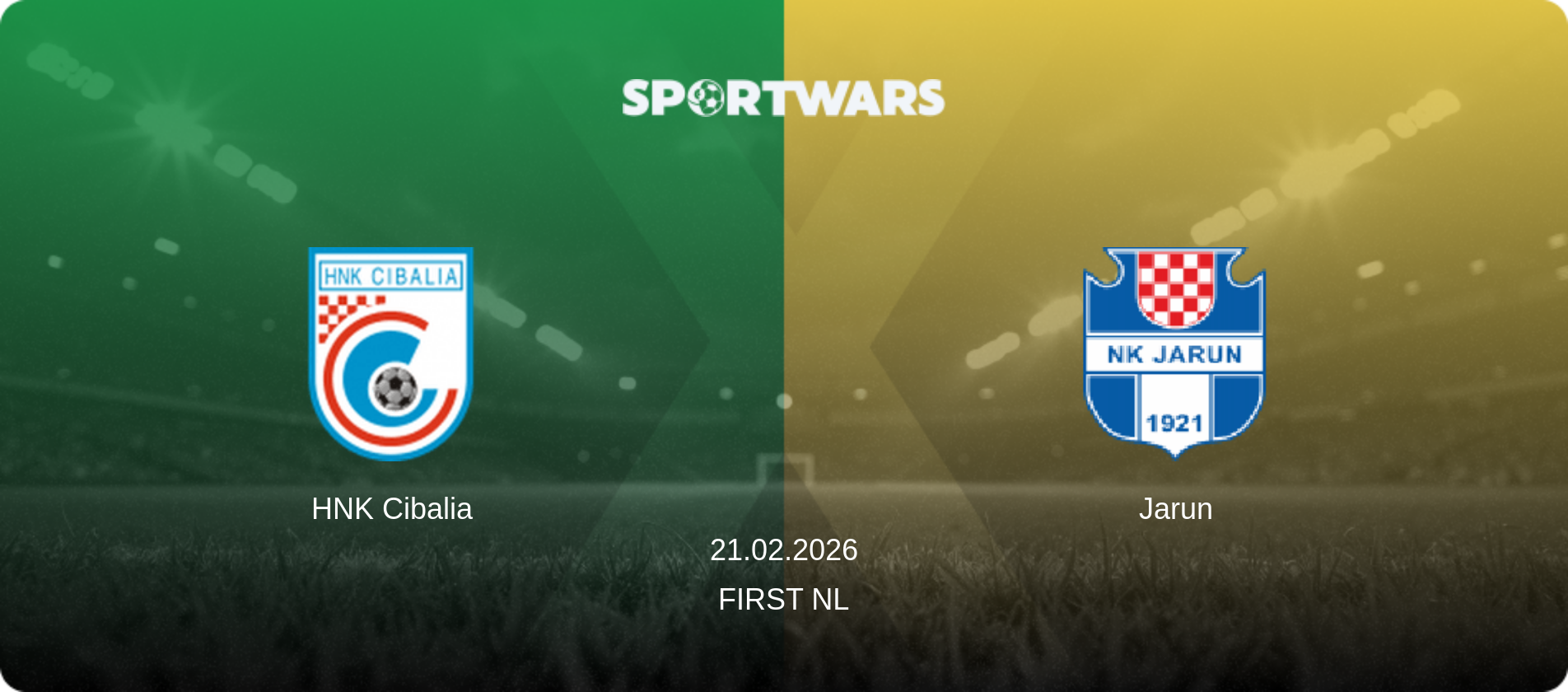 HNK Cibalia — Jarun, 21.02.2026 — First NL (match preview)