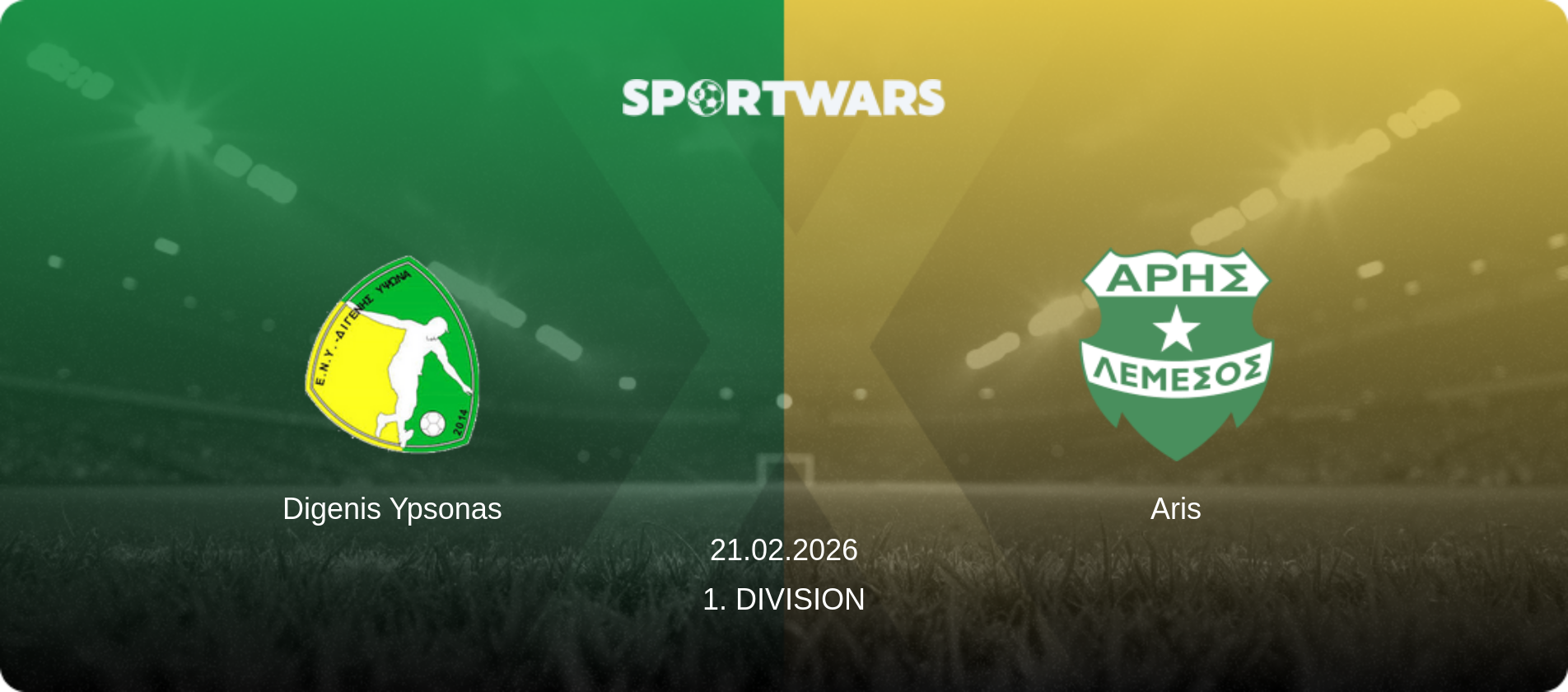 Digenis Ypsonas — Aris, 21.02.2026 — 1. Division (match preview)