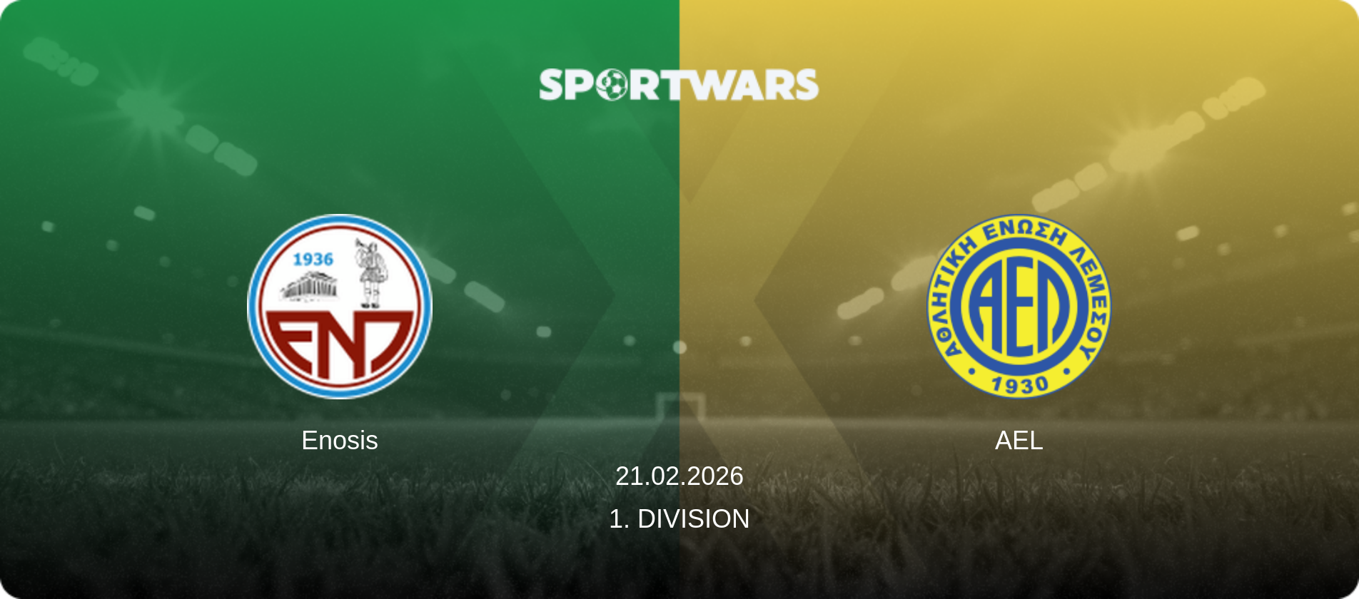 Enosis — AEL, 21.02.2026 — 1. Division (match preview)