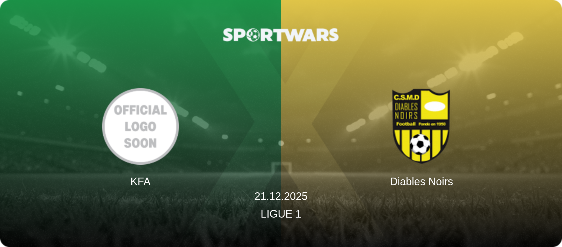 KFA — Diables Noirs, 21.12.2025 — Ligue 1 (match preview)