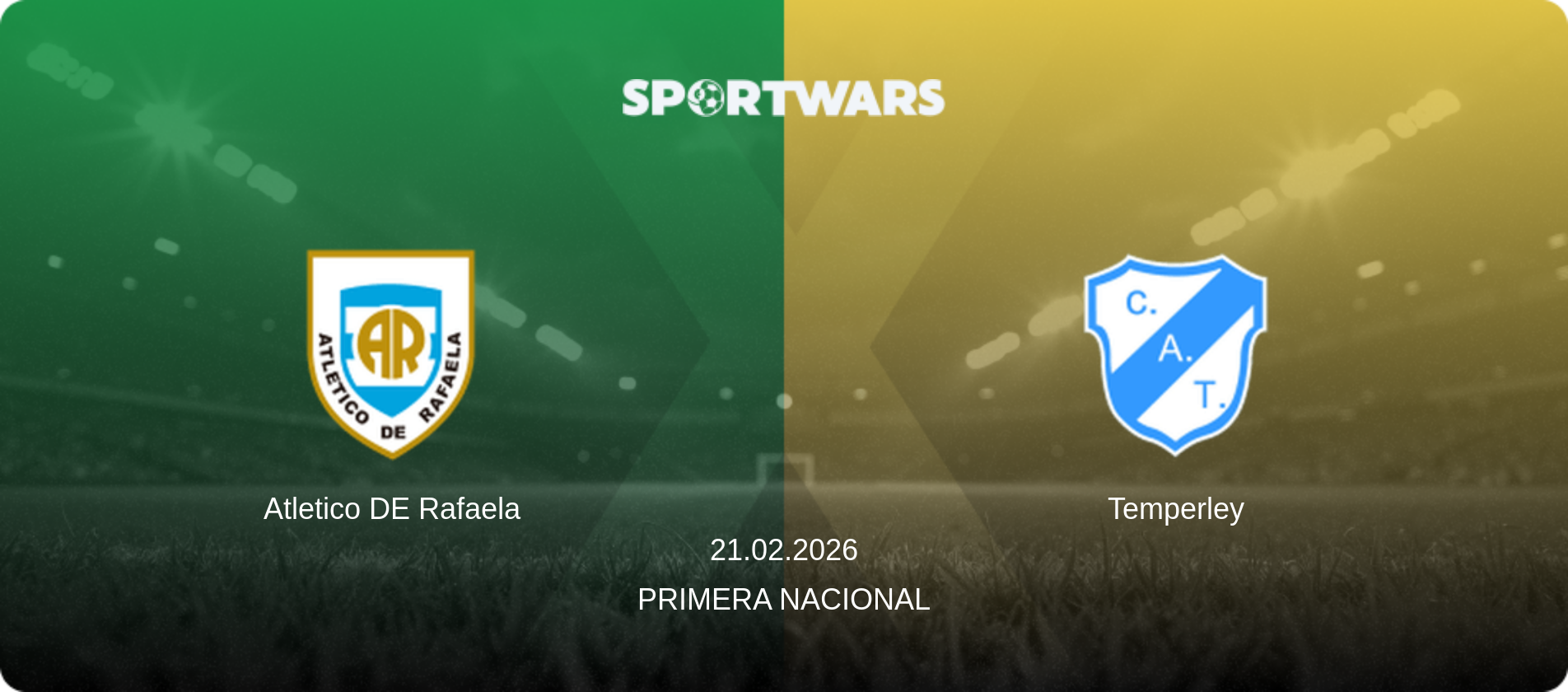 Atletico DE Rafaela — Temperley, 21.02.2026 — Primera Nacional (match preview)