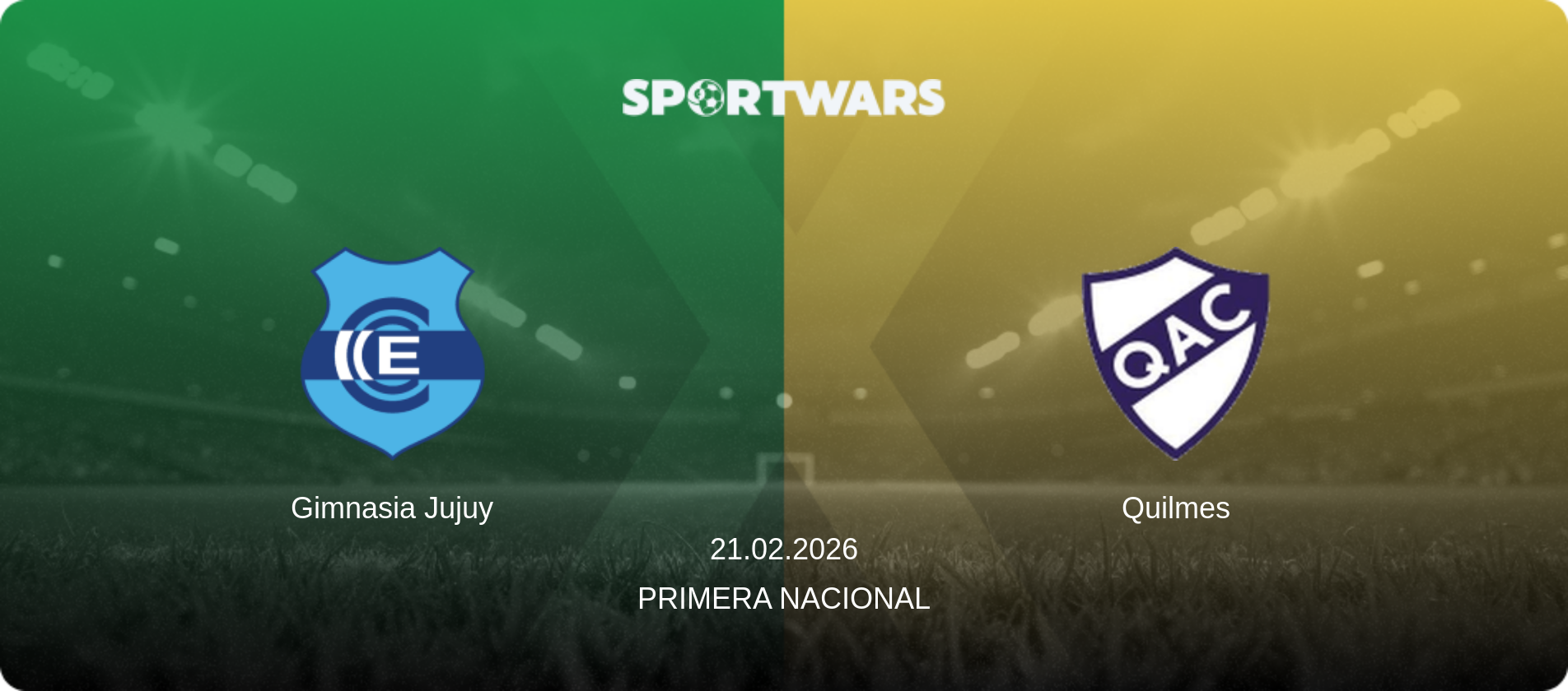 Gimnasia Jujuy — Quilmes, 21.02.2026 — Primera Nacional (match preview)