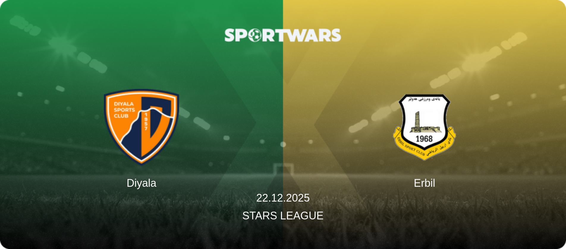 Diyala — Erbil, 22.12.2025 — Stars League (match preview)