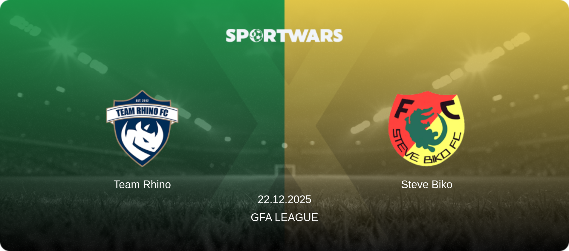 Team Rhino — Steve Biko, 22.12.2025 — GFA League (match preview)