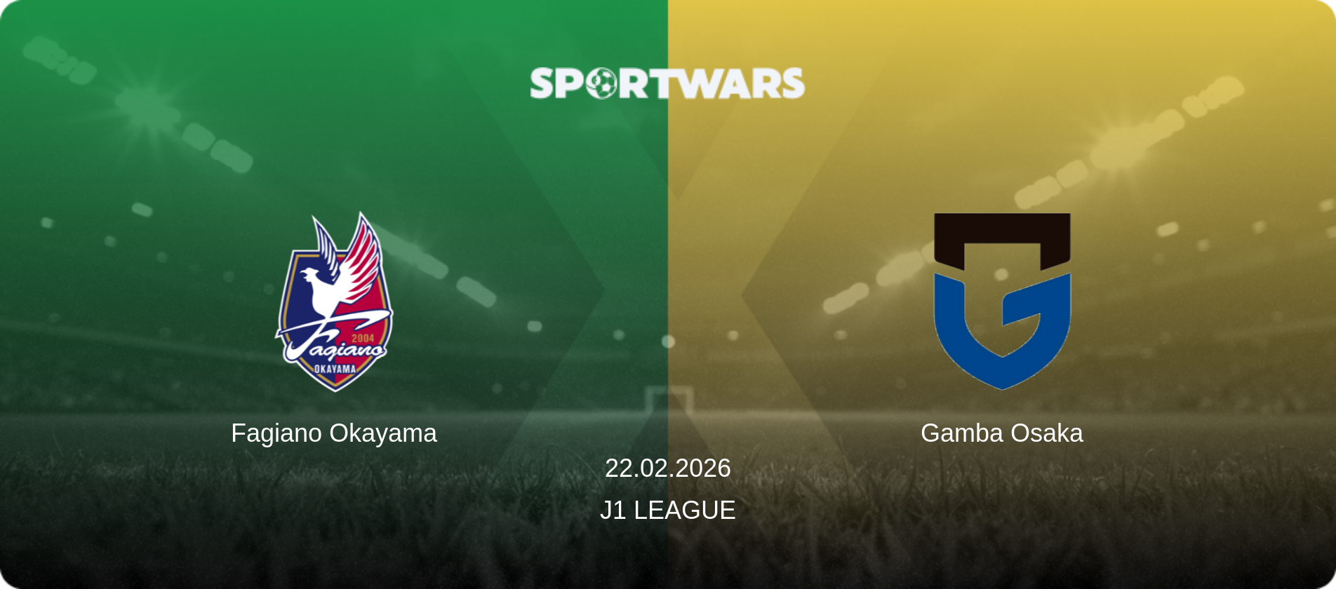 Fagiano Okayama — Gamba Osaka, 22.02.2026 — J1 League (match preview)