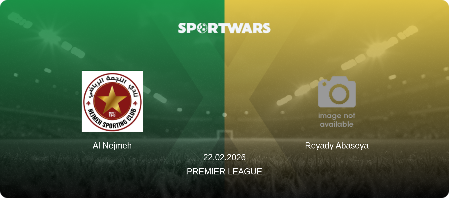 Al Nejmeh — Reyady Abaseya, 22.02.2026 — Premier League (match preview)