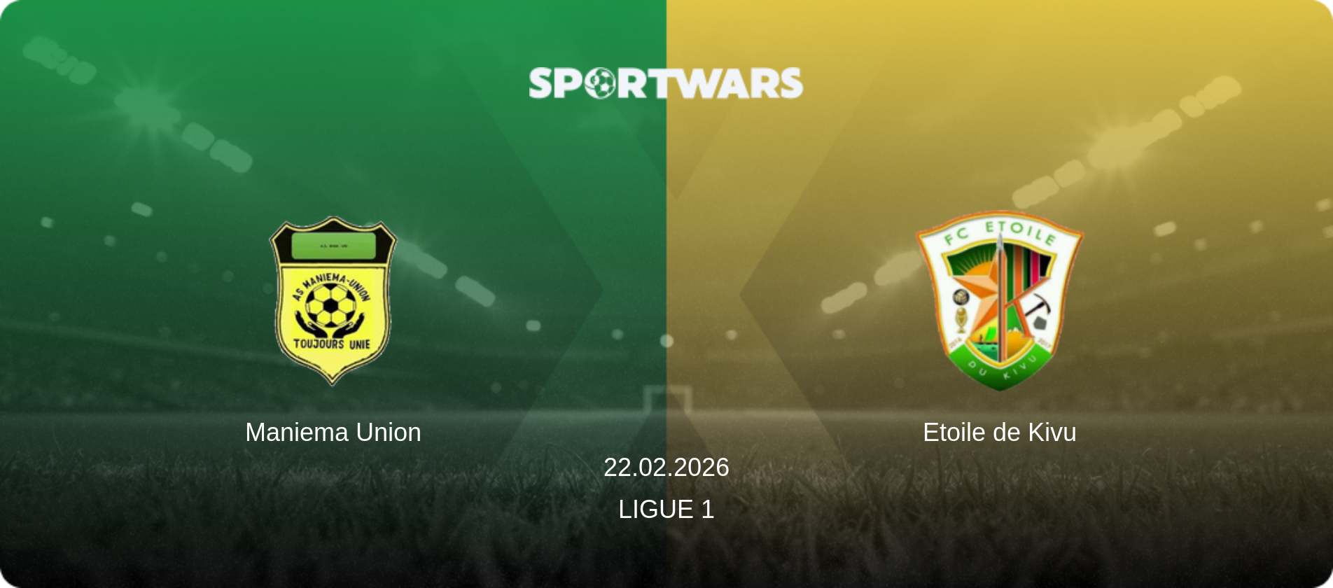 Maniema Union — Etoile de Kivu, 22.02.2026 — Ligue 1 (match preview)