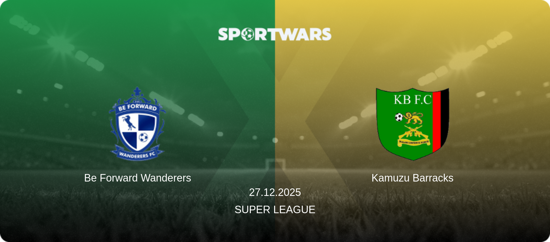 Be Forward Wanderers — Kamuzu Barracks, 27.12.2025 — Super League (match preview)