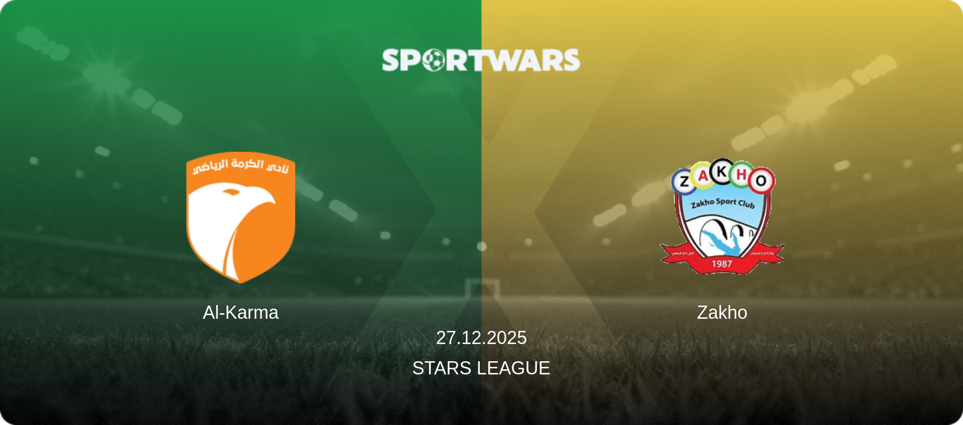 Al-Karma — Zakho, 27.12.2025 — Stars League (match preview)