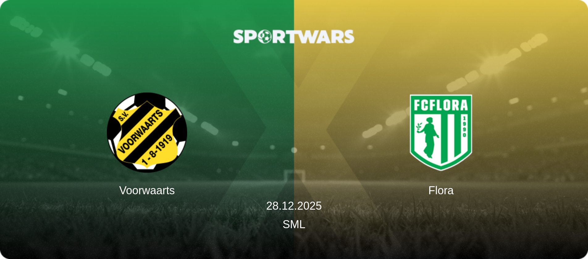 Voorwaarts — Flora, 28.12.2025 — SML (match preview)
