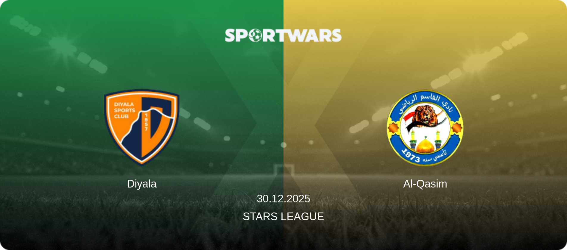Diyala — Al-Qasim, 30.12.2025 — Stars League (match preview)