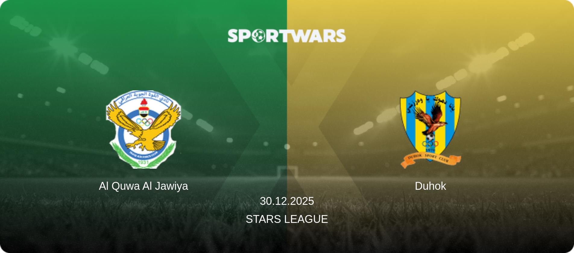 Al Quwa Al Jawiya — Duhok, 30.12.2025 — Stars League (match preview)