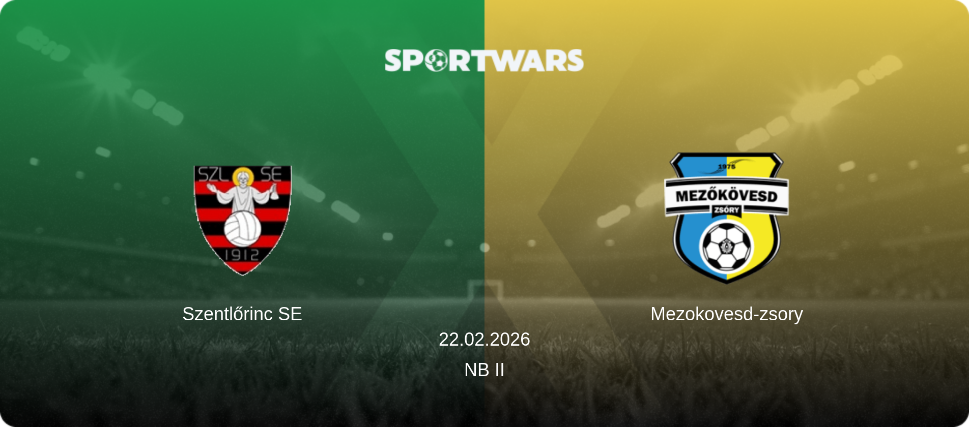 Szentlőrinc SE — Mezokovesd-zsory, 22.02.2026 — NB II (match preview)