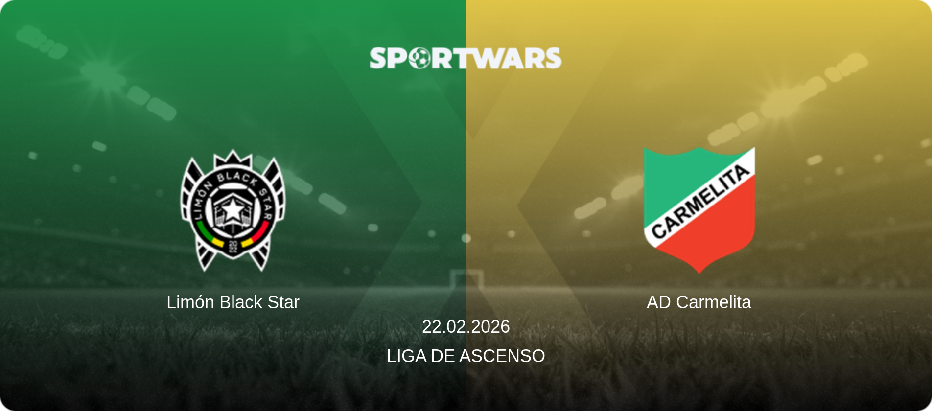 Limón Black Star — AD Carmelita, 22.02.2026 — Liga de Ascenso (match preview)