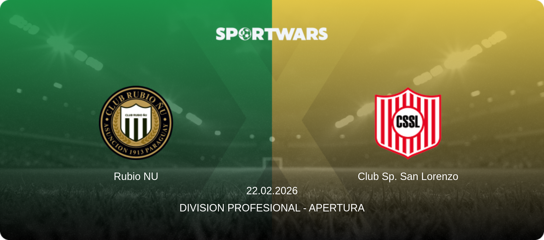 Rubio NU — Club Sp. San Lorenzo, 22.02.2026 — Division Profesional - Apertura (match preview)