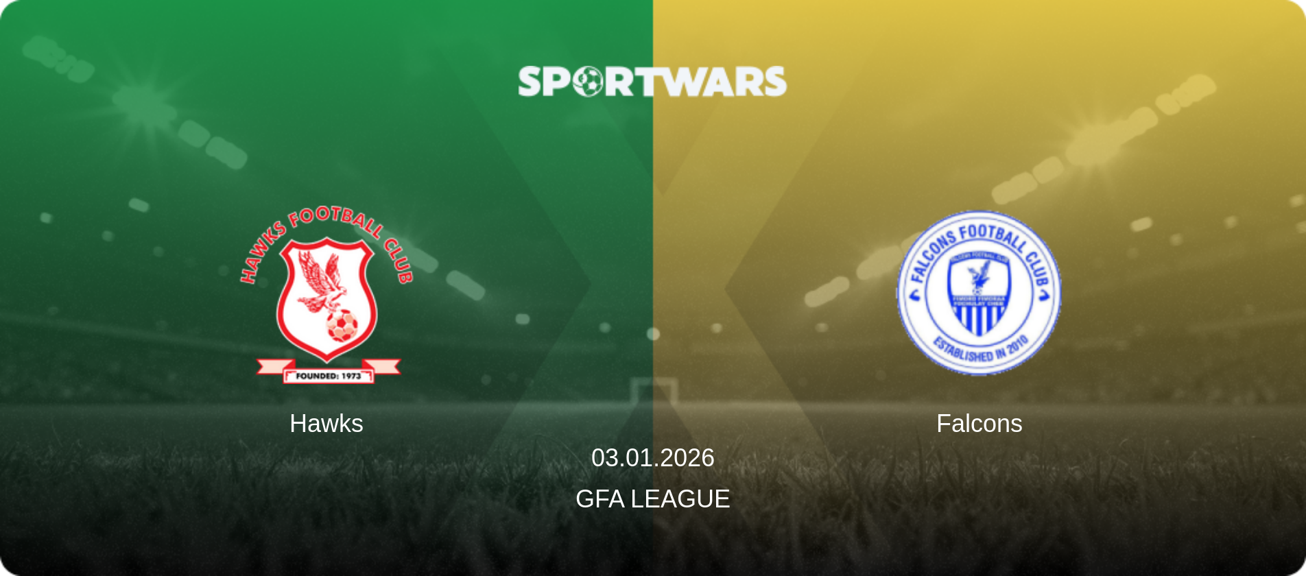 Hawks — Falcons, 03.01.2026 — GFA League (match preview)