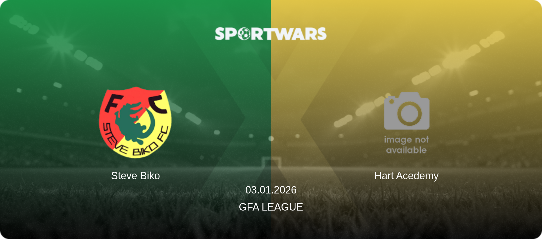 Steve Biko — Hart Acedemy, 03.01.2026 — GFA League (match preview)
