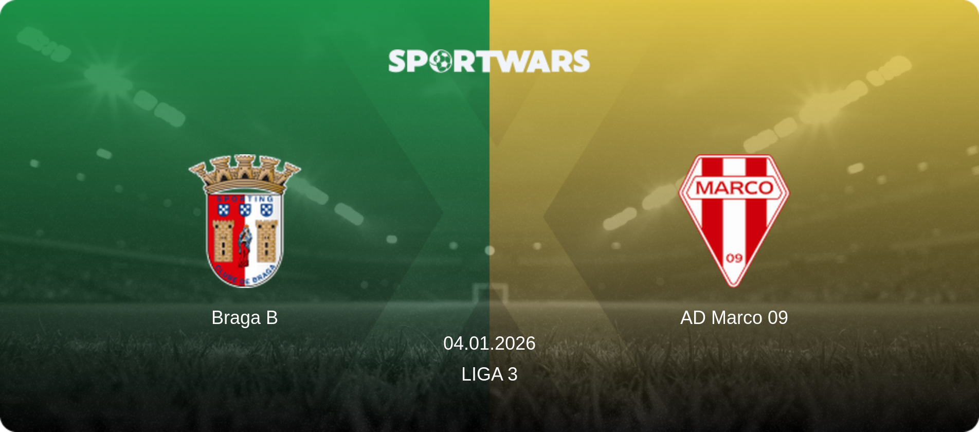 Braga B — AD Marco 09, 04.01.2026 — Liga 3 (match preview)