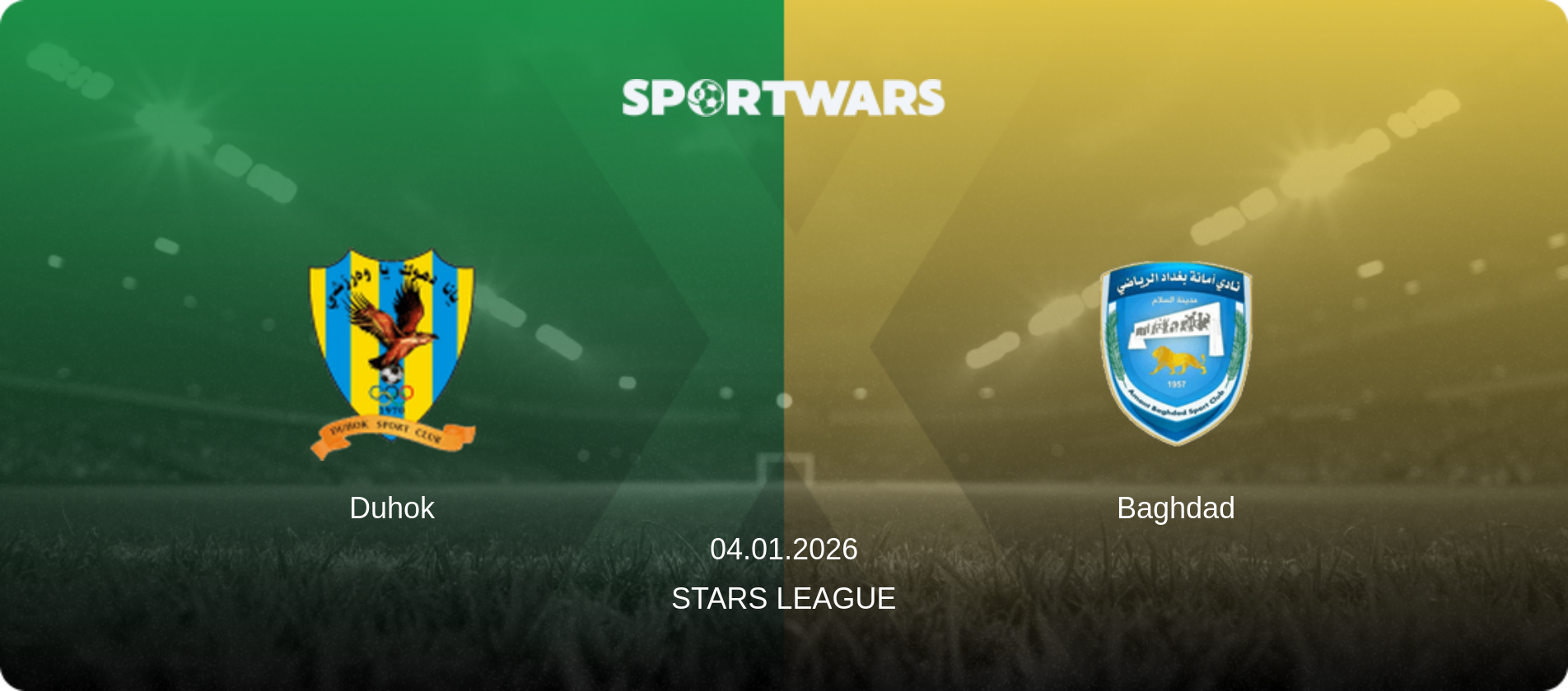 Duhok — Baghdad, 04.01.2026 — Stars League (match preview)