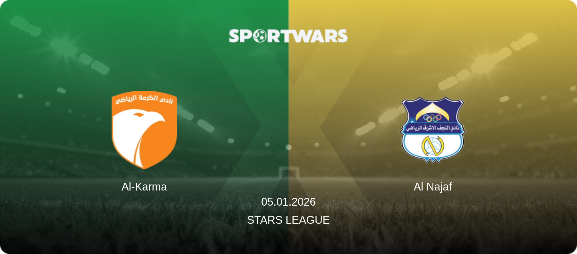 Al-Karma — Al Najaf, 05.01.2026 — Stars League (match preview)