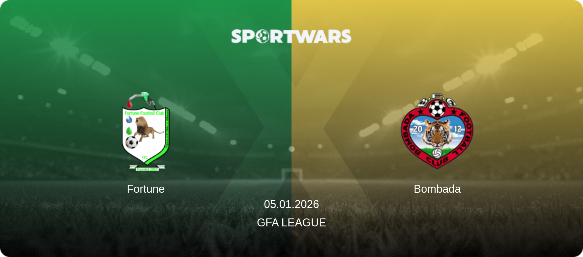 Fortune — Bombada, 05.01.2026 — GFA League (match preview)