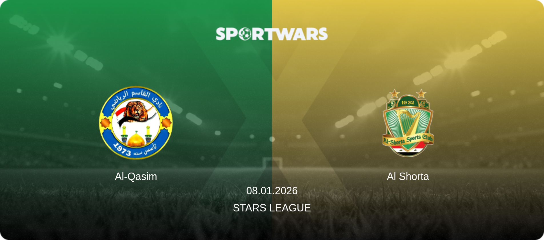 Al-Qasim — Al Shorta, 08.01.2026 — Stars League (match preview)
