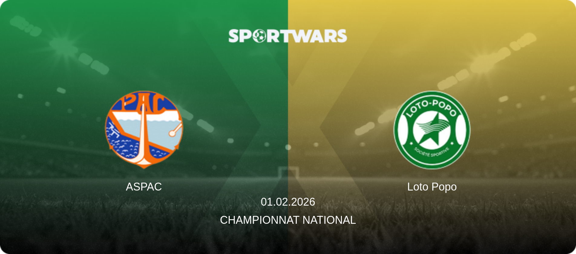 ASPAC — Loto Popo, 01.02.2026 — Championnat National (match preview)