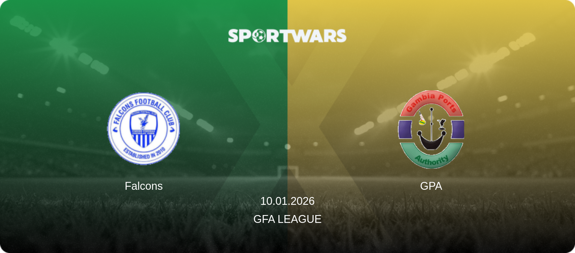 Falcons — GPA, 10.01.2026 — GFA League (match preview)