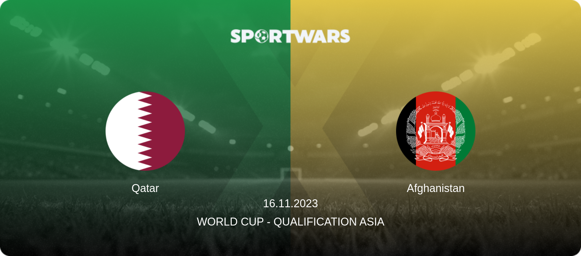 Qatar — Afghanistan, 16.11.2023 — World Cup - Qualification Asia (match preview)