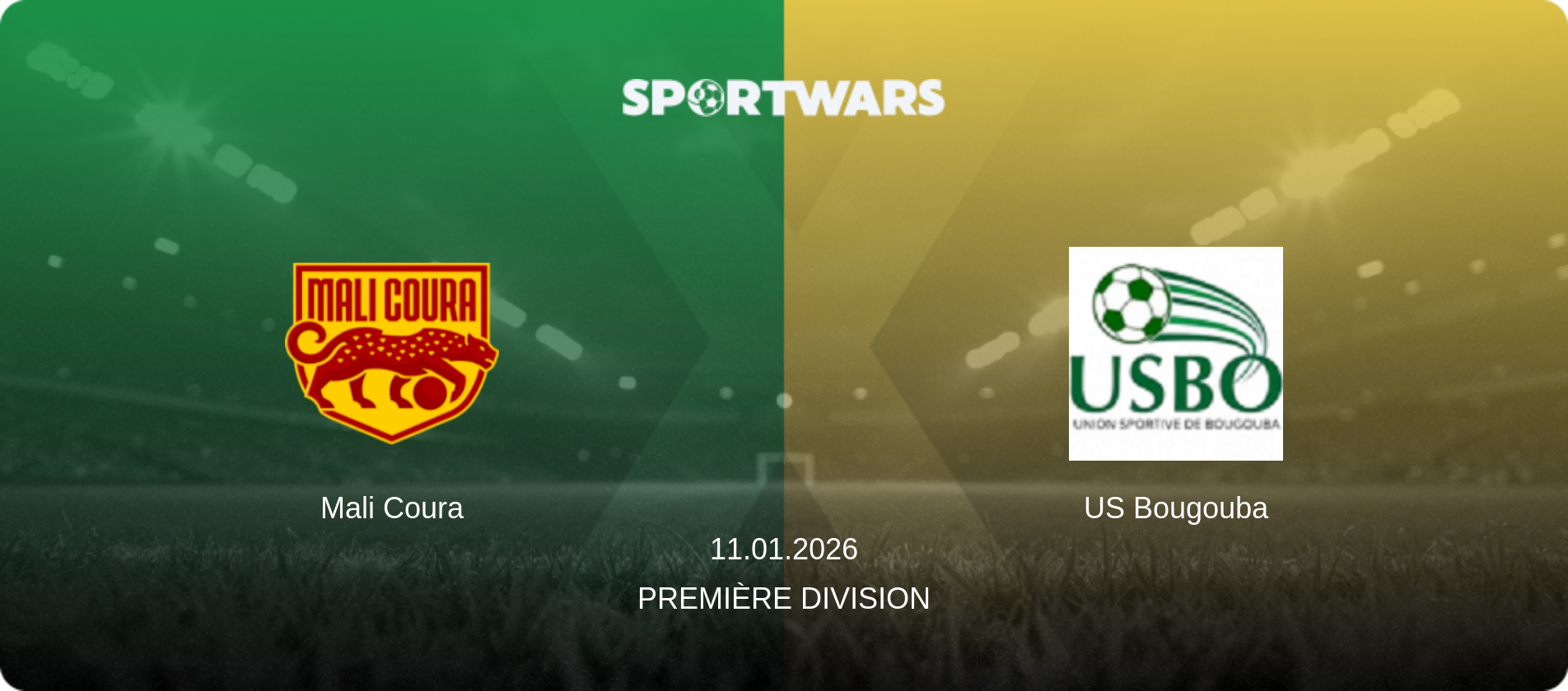 Mali Coura — US Bougouba, 11.01.2026 — Première Division (match preview)