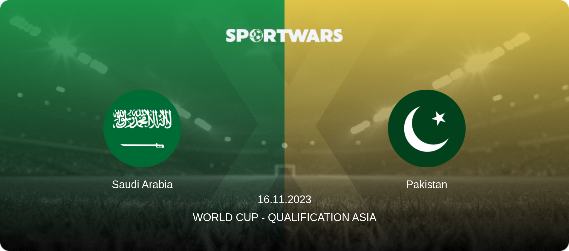 Saudi Arabia — Pakistan, 16.11.2023 — World Cup - Qualification Asia (match preview)